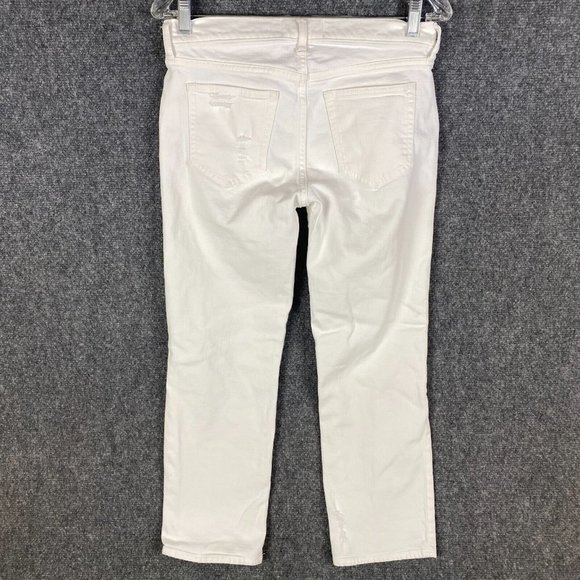 Gap 1969 Jeans Women's Size 26 Slim Crop White Cotton Blend Adults - Picture 8 of 10